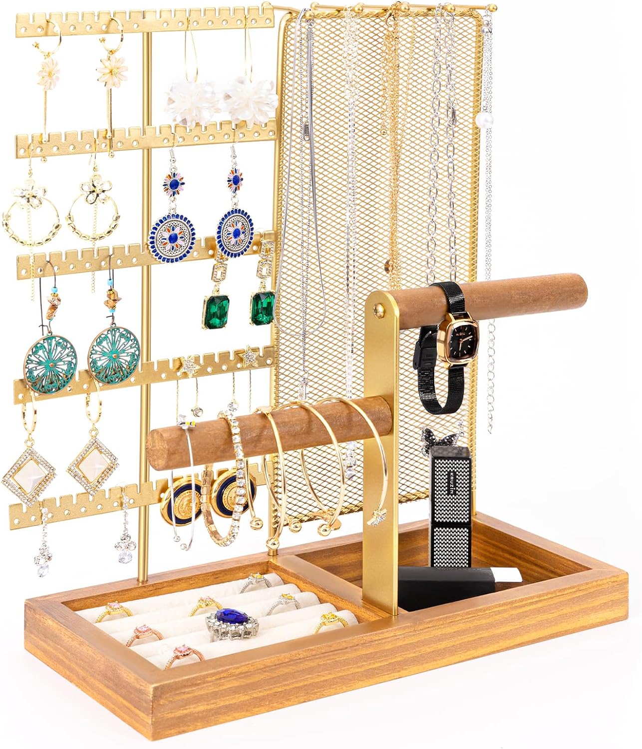 Jewelry Organizer Stand Earring Holder Necklace Organizer