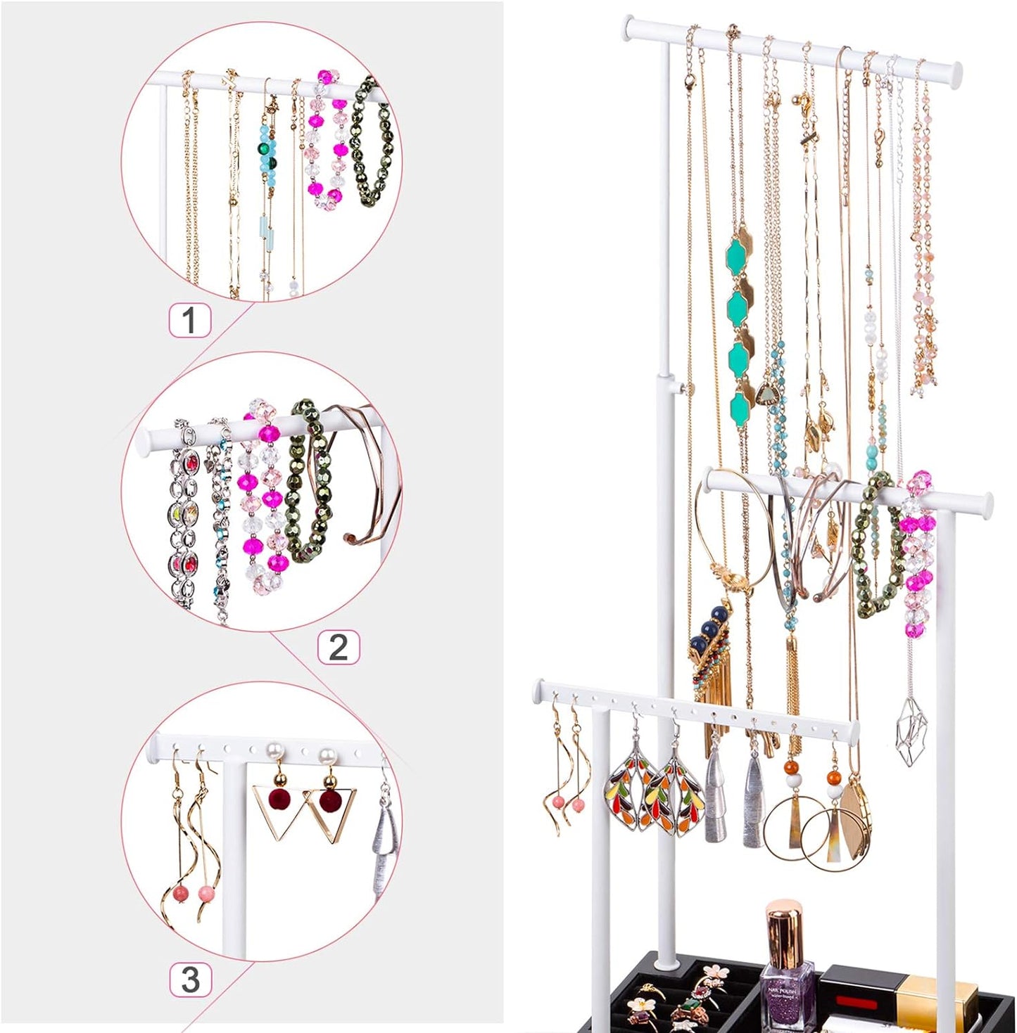 Love-KANKEI Necklace Holder Jewelry Tree Stand