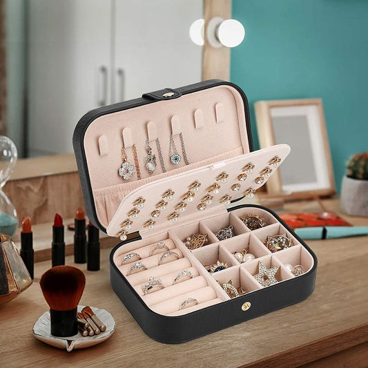 Small Jewelry Box Necklace Ring Storage Organizer