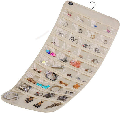 80 Pocket Hanging Organizer for Holding Jewelries