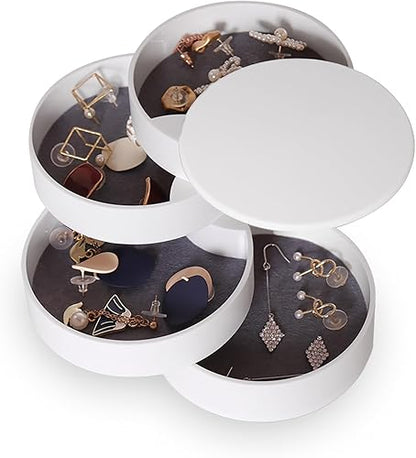 CONBOLA 4-Layer Rotatable Jewelry Organizer