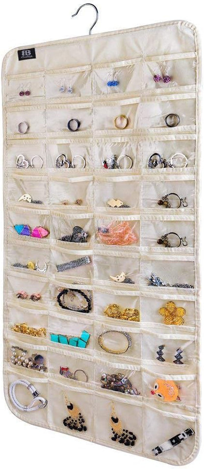 80 Pocket Hanging Organizer for Holding Jewelries