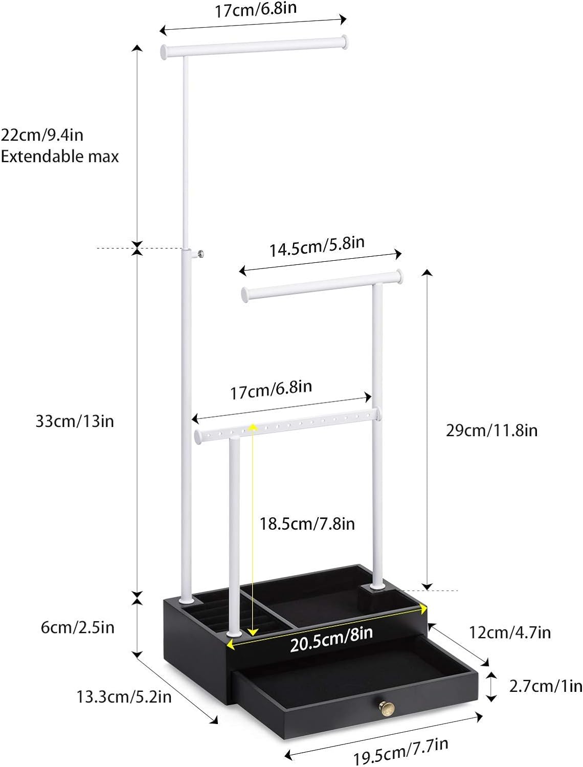 Love-KANKEI Necklace Holder Jewelry Tree Stand