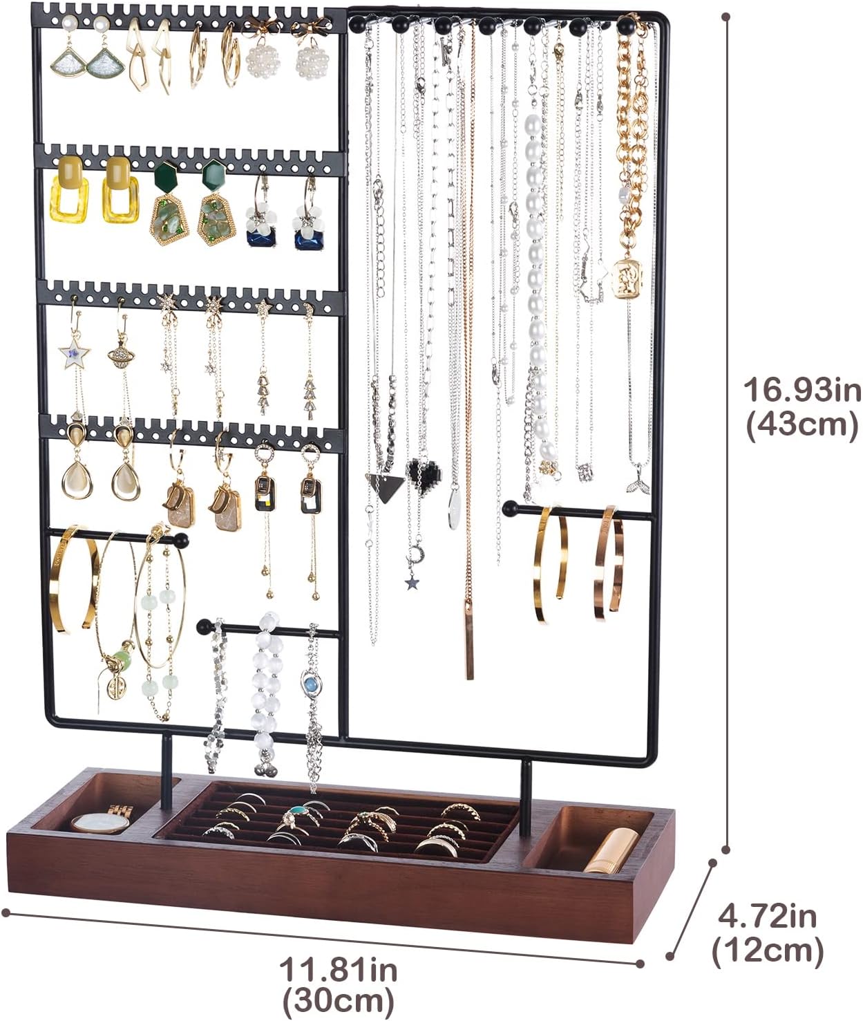 Elegant 3-in-1 Jewelry Holder