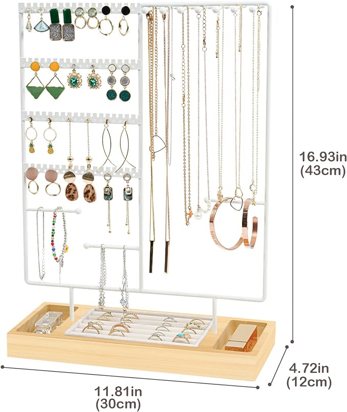 Deluxe Jewelry Stand with 6 Tiers