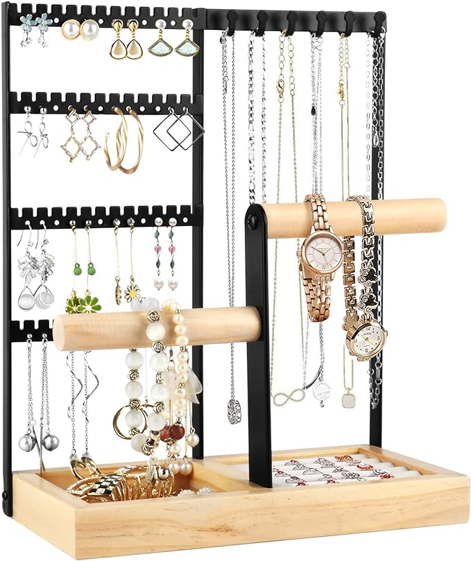 4-Tier Jewelry Organizer Stand