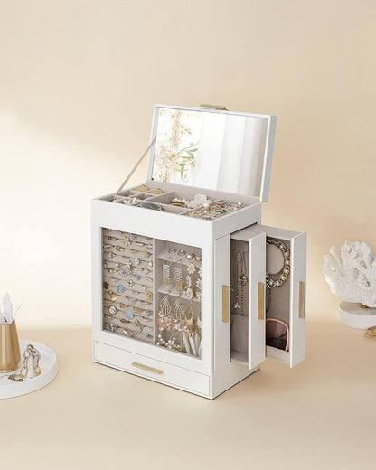 SONGMICS Jewelry Box With Glass Window