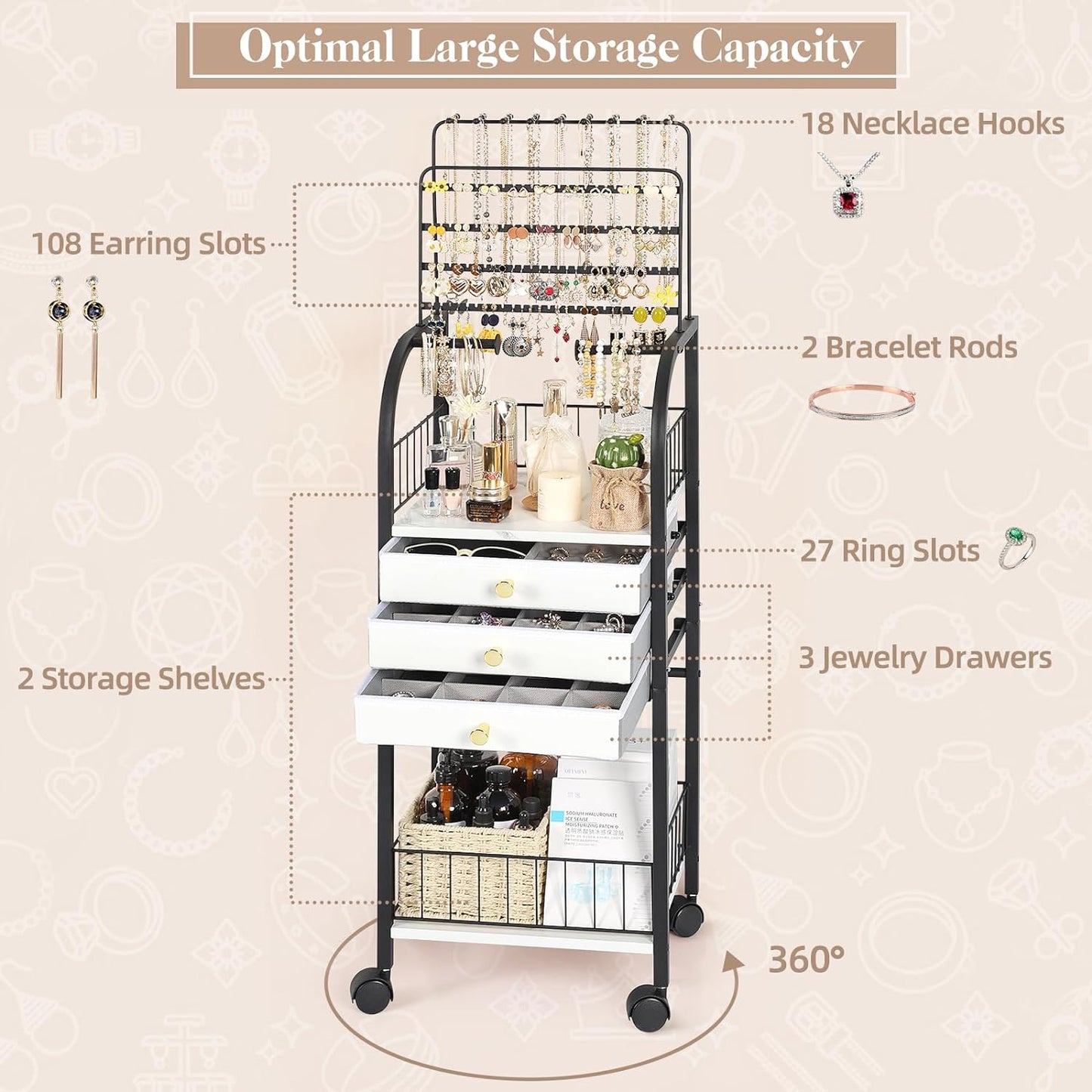 Keebofly Jewelry Organizer