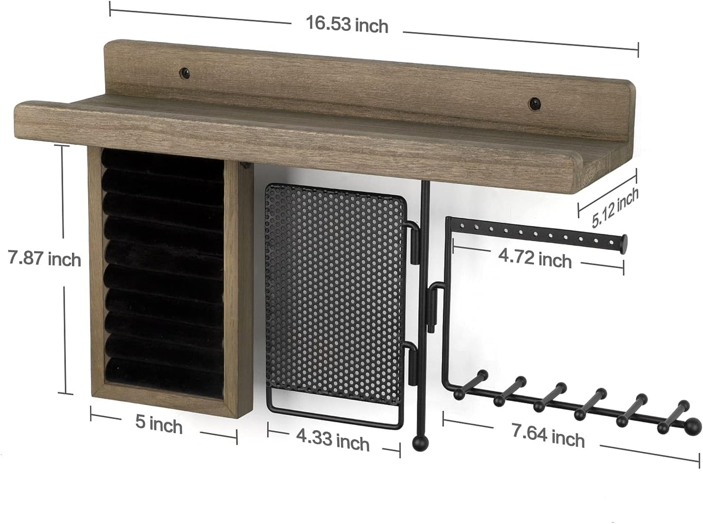 SOLIMINTR Hanging Jewelry Organizer