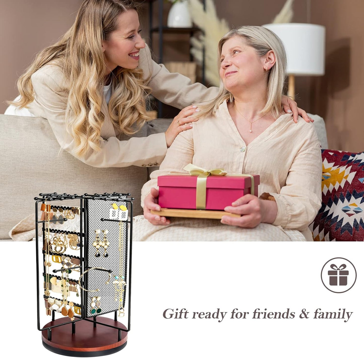 ProCase Rotating Jewelry Organizer Stand