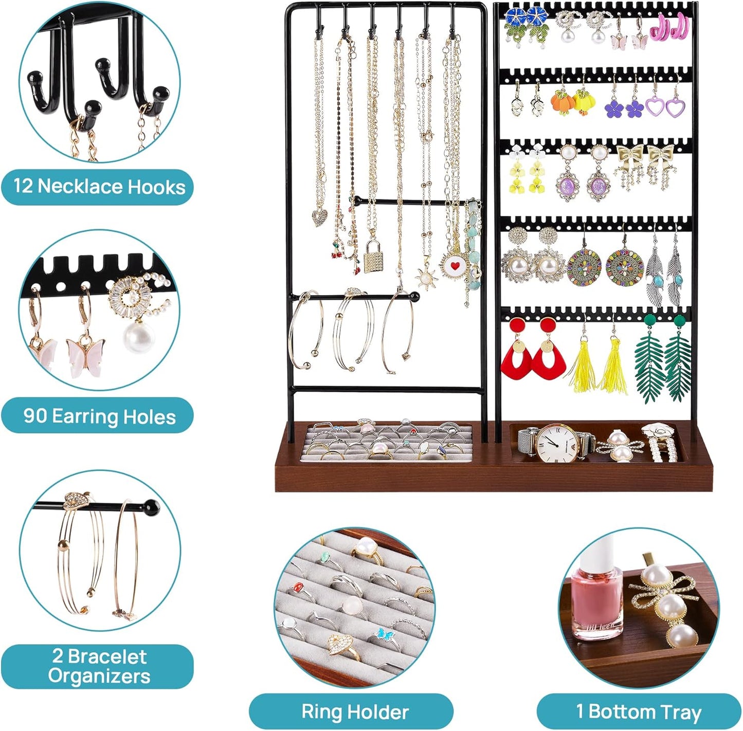 Vtopmart Jewelry Holder Organizer Stand