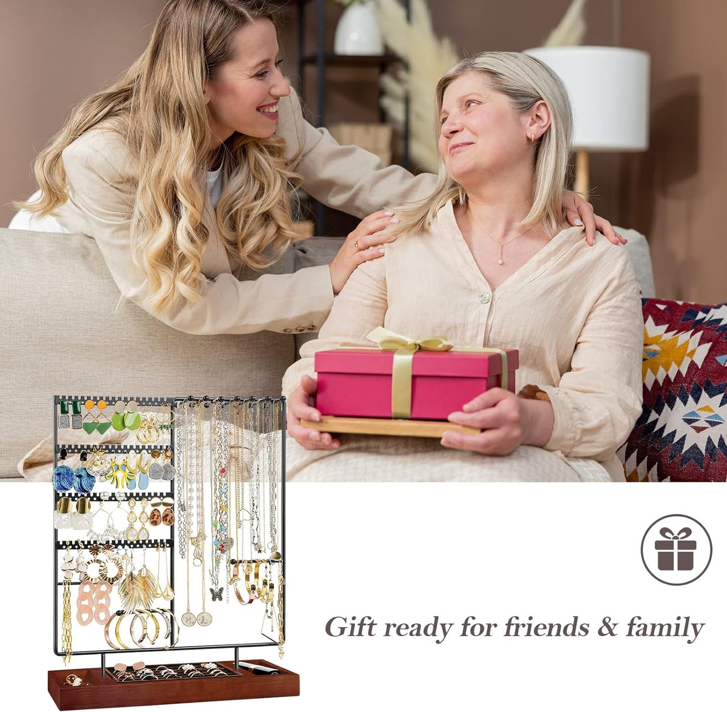 Elegant 3-in-1 Jewelry Holder