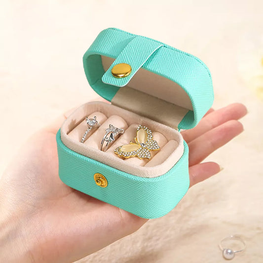 Mini Portable Jewelry Box Organizer